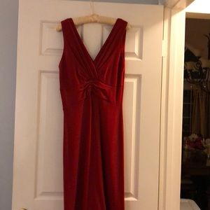 Banana Republic Red Wool/Acrylic Banana Red Dress